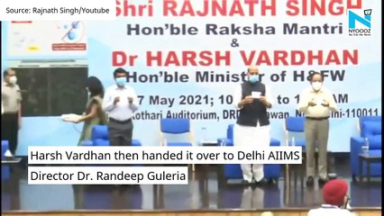 Watch: Rajnath Singh, Harsh Vardhan release 1st batch of DRDO's anti-Covid drug 2-DG