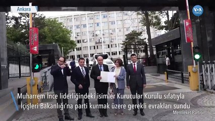 İnce Liderliğinde Memleket Partisi Kuruldu