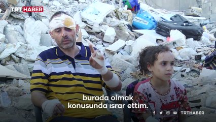 Ailesini kaybeden Gazzeli baba: Hayallerim çocuklarımla beraber enkaz altında kaldı