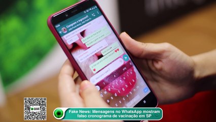 Fake News- Mensagens no WhatsApp mostram falso cronograma de vacinação em SP