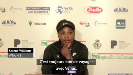 Parme - Serena Williams : "Si seulement je pouvais jouer comme Federer..."