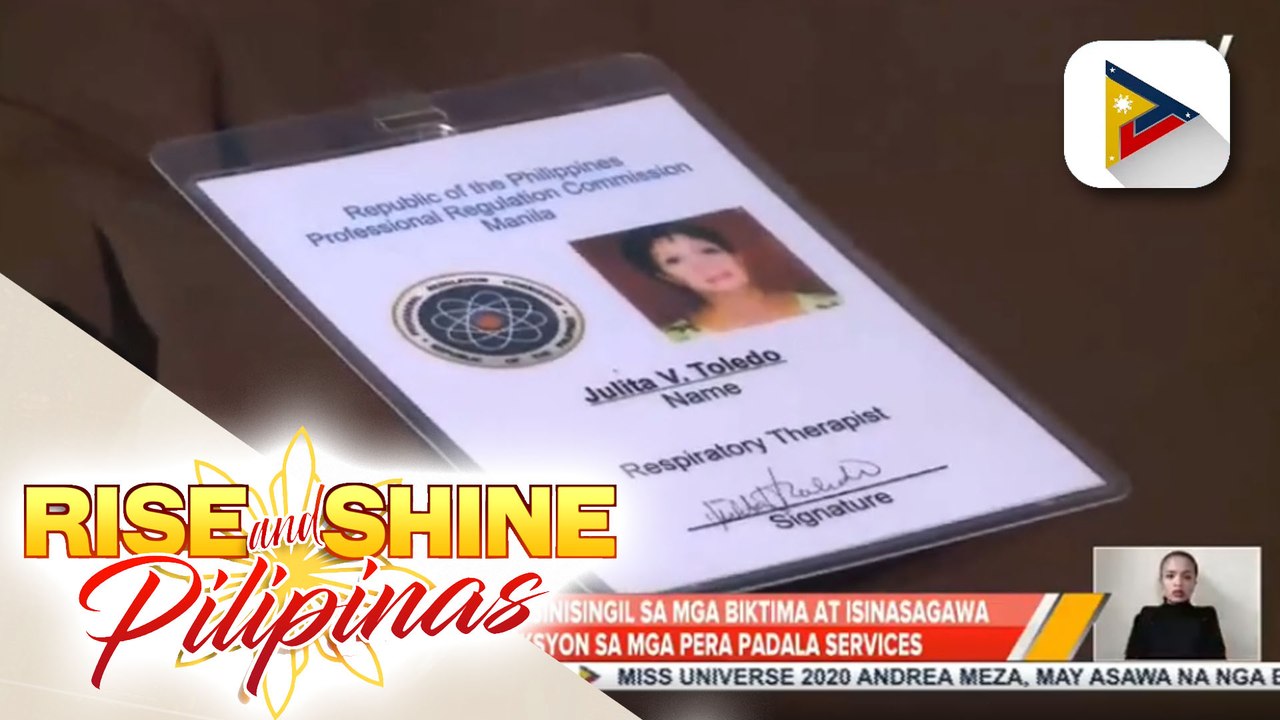 Mga-asawang nagpanggap na board member ng PRC, arestado;  P40-K to 70-K, sinisingil sa mga biktima at isinasagawa ang transaksyon sa mga pera padala services