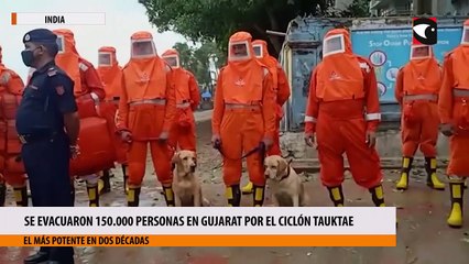 Se evacuaron 150.000 personas en gujarat por el ciclón tauktae