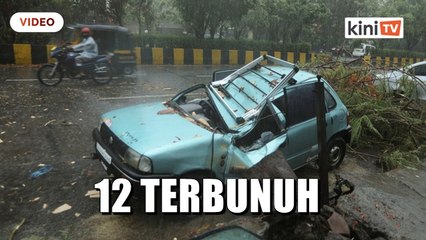 Taufan Tauktee melanda pantai barat India, 12 terkorban