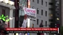 Protesters In Tokyo call for Olympics to be postponed