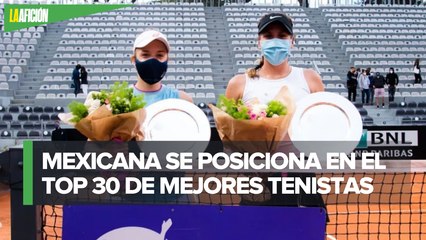 Giuliana Olmos es campeona del Masters de Roma junto a Sharon Fichman