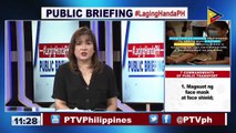 Panayam ng PTV kay DOH-NCR Regional Director Dr. Gloria Balboa  kaugnay ng pagdagsa ng mga tao sa ilang vaccination sites sa Metro Manila