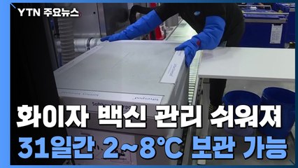 유럽의약품청 "화이자 백신, 31일간 2~8℃ 보관 가능"...관리 용이성 커져 / YTN