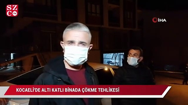Altı katlı binada çökme tehlikesi: 24 daire tahliye edildi