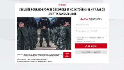 D'anciens policiers lancent une pétition adressée à Emmanuel Macron