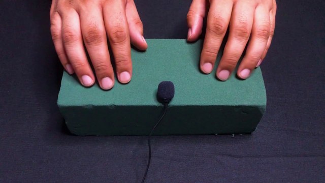 Floral Foam ASMR Wet and Dry | Tapping, Cutting, Crushing and Breaking (No Talking)