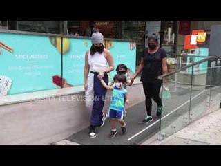 Sunny Leone With Her Kids Asher & Noah Out For Grocery Shopping In Bandra, Mumbai