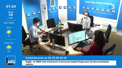 18/05/2021 - La matinale de France Bleu Drôme Ardèche