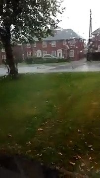 Video shows overflowing manhole on same Chesterfield street where car crashed