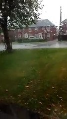 Video shows overflowing manhole on same Chesterfield street where car crashed