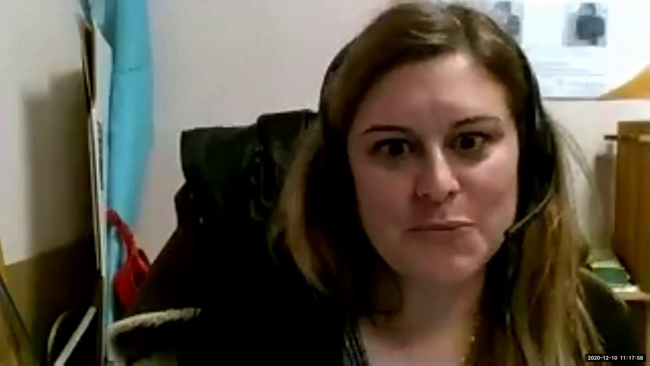 Chantal Rubio, intervenant à la rencontre du Collectif Agape, 10/12/2020