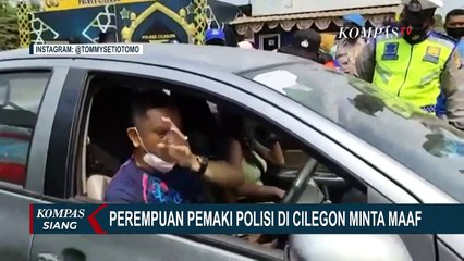 Videonya Viral, Perempuan Pemaki Polisi di Cilegon Minta Maaf dan Mengaku Emosi