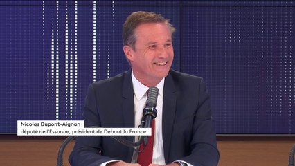 Pass sanitaire, manifestation de policiers, présidentielle... Le "8h30 franceinfo" de Nicolas Dupont-Aignan