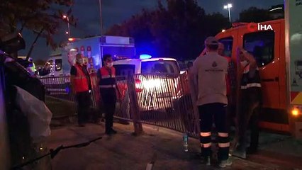 Pendik’te korkutan kaza! Otomobil takla attı