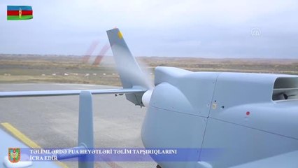Azerbaycan ordusunun tatbikatında Bayraktar SİHA'lar da kullanıldı