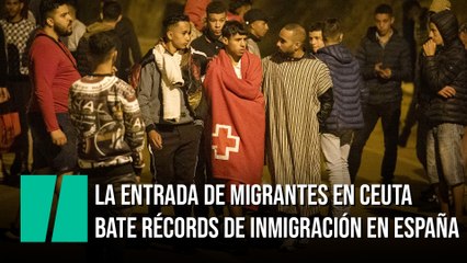 Cerca de 6.000 migrantes entran a Ceuta en una jornada sin precedentes