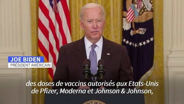 Vaccins: Biden annonce l'envoi de 20 millions de doses supplémentaires à travers le monde