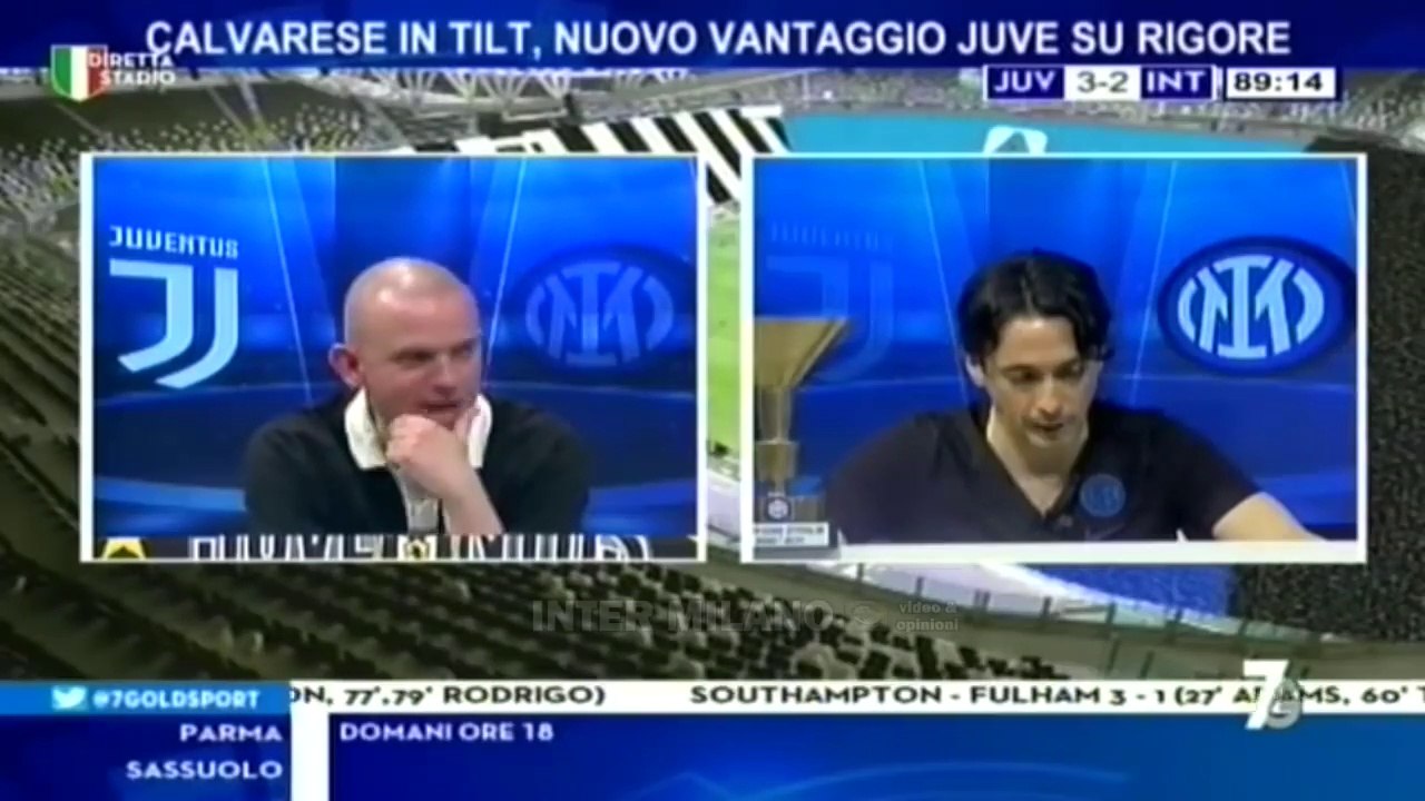 JUVE-INTER 3-2 * TRAMONTANA: DISASTRO CALVARESE. NON DICO PIÙ NIENTE, FATE VOI, SCUDETTO È GIÀ VINTO