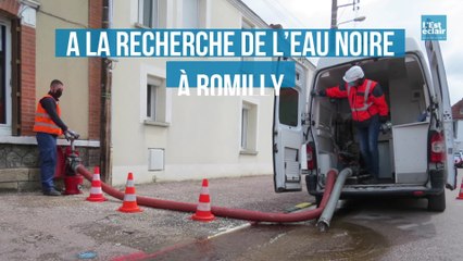 A la recherche de l'eau noire à Romilly