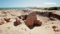 Las dunas del Cabo de Trafalgar escondían termas romanas de cuatro metros de altura