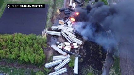 Güterzug mit Chemikalien in den USA entgleist