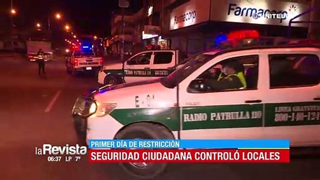 Policías realizaron controles en el primer día con nuevas restricciones en Santa Cruz