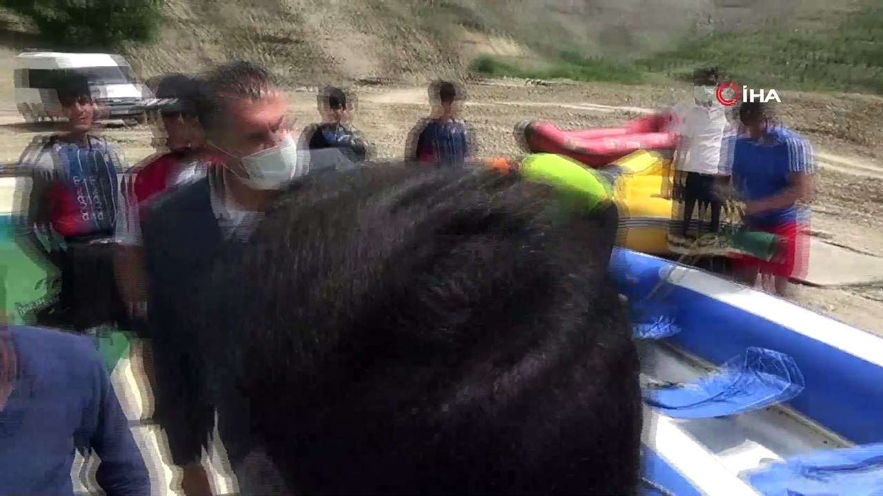 Debisi yükselen Zap Suyu’nda rafting heyecanı