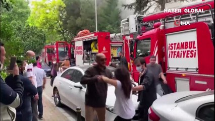 Şişli'de film stüdyosunda yangın çıktı; çalışanlar gözyaşı döktü