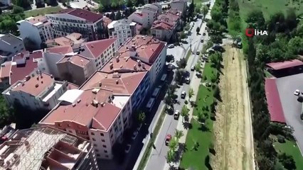 Kırklareli'nde ormandaki kaçak yapılar done ile tespit edildi