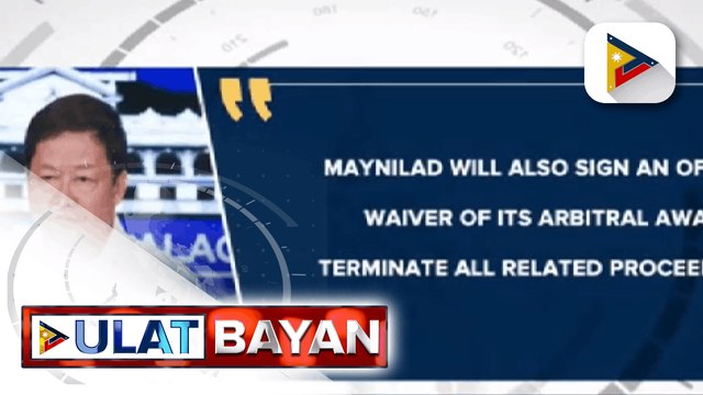 MWSS at Maynilad Water Services, lumagda sa panibagong concession agreement