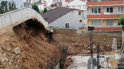 İnşaatın kayan temeli 24 aileyi evinden etti