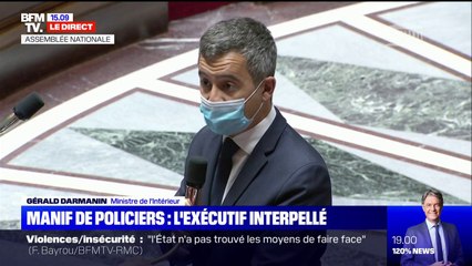 Manifestation des policiers: Gérald Darmanin souligne l'importance de "soutenir la police tout le temps et à tout moment"