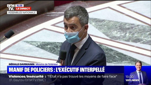 Manifestation des policiers: Gérald Darmanin souligne l'importance de soutenir la police tout le temps et à tout moment
