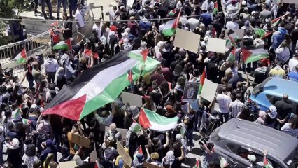 RAMALLAH - Batı Şeria'da, Gazze'ye destek gösterisi