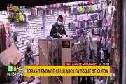 SJM: roban 80 mil soles en artículos de tienda de celulares en pleno toque de queda