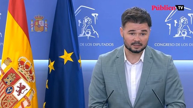 Gabriel Rufián, sobre Ceuta: Intentaremos coordinarnos con otros grupos parlamentarios para pedir explicaciones