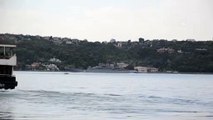 İSTANBUL - Rus savaş gemisi İstanbul Boğazı'ndan geçti
