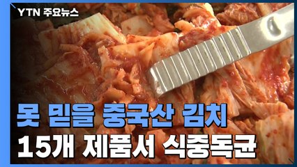 중국산 김치 검사 강화했더니...15개 제품서 식중독균 / YTN