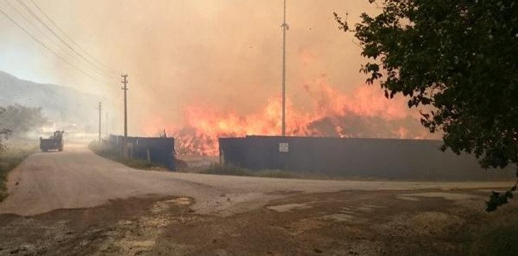 Son dakika haber! AFYONKARAHİSAR'DAKİ BİYOKÜTLE ENERJİ TESİSİNDE YİNE YANGIN