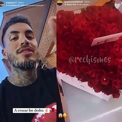 Con un ramo de rosas, Mateo Carvajal invita a salir  a Jessica Cediel