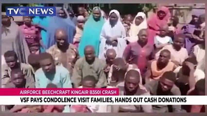 VSF pays condolence visit to Air Force, hands out cash donations