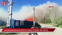 Afyonkarahisar'daki biyokütle enerji tesisinde yine yangın