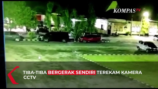 Viral Mobil Terparkir di Polres Pinrang Tiba-Tiba Gerak Sendiri
