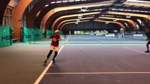 Jeux d'adresse et gestion du temps orientés tennis