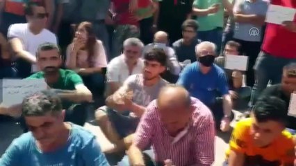 HASEKE - Suriye'de YPG/PKK'nın işgalindeki bölgelerde yakıt fiyatlarının artması protesto edildi